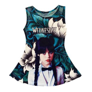 Wednesday lány egész ruha/tunika, zöld