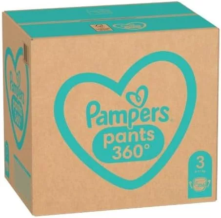 Pampers Active Baby Pants bugyipelenka 3, 6-11 kg, havi pelenkacsomag, 204 db