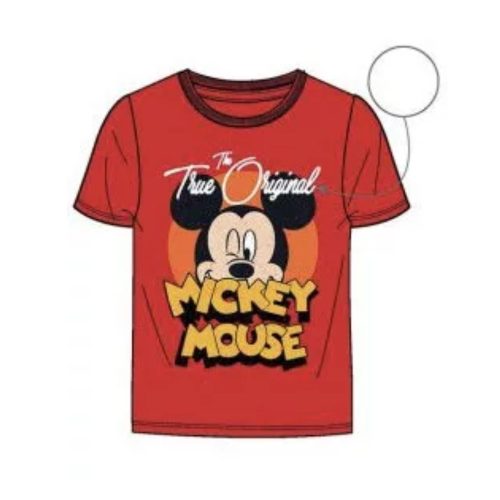 Disney Mickey gyerek rövid ujjú póló, piros, 116