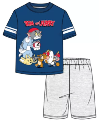 Tom és Jerry Alarm gyerek rövid pizsama 7 - 8 év / 122 - 128 cm