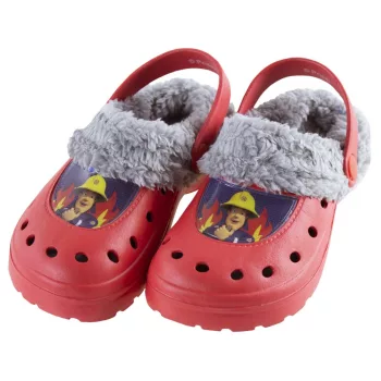 Sam a tűzoltó Red gyerek téli papucs clog 25/26
