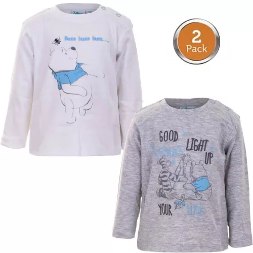 Disney Micimackó Light Up baba póló, felső 2 db-os 62/68 cm