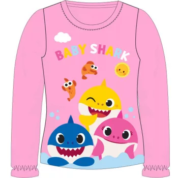   Baby Shark Fun Pink gyerek hosszú ujjú póló 2 év / 92 cm