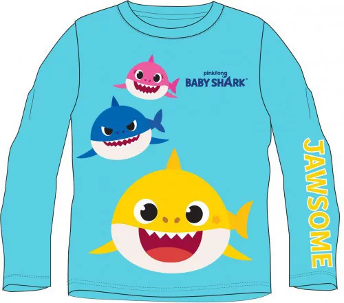 Baby Shark Jawsome Blue gyerek hosszú ujjú póló 4 év / 104 cm