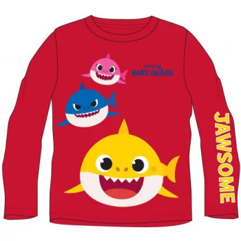  Baby Shark Jawsome Red gyerek hosszú ujjú póló 2 év / 92 cm