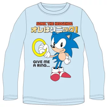   Sonic a sündisznó Ring gyerek hosszú ujjú póló, felső 4 év / 104 cm