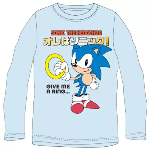 Sonic a sündisznó Ring gyerek hosszú ujjú póló, felső 4 év / 104 cm