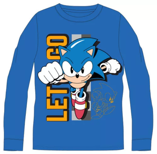 Sonic a sündisznó Let's Go gyerek hosszú ujjú póló, felső 10 év / 140 cm