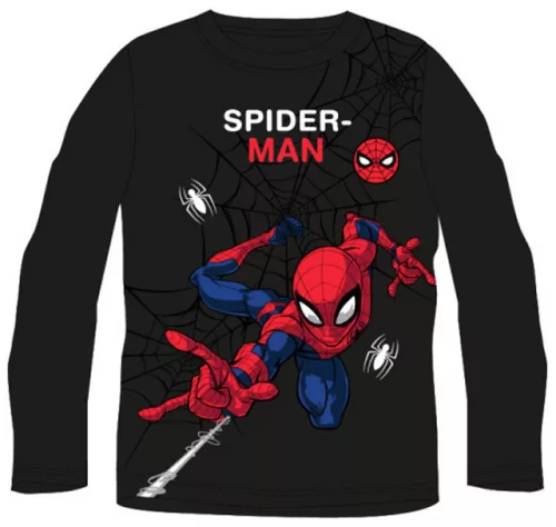 Pókember Black Web gyerek hosszú ujjú póló 8 év / 128 cm