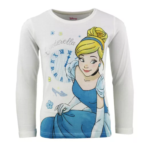 Disney Hercegnők Cinderella White gyerek hosszú póló, felső 3 év / 98 cm