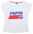 Pepsi White női rövid póló, felső XS