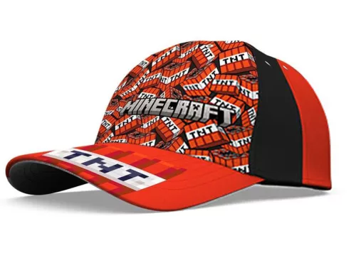 Minecraft TNT Red gyerek baseball sapka 54 cm