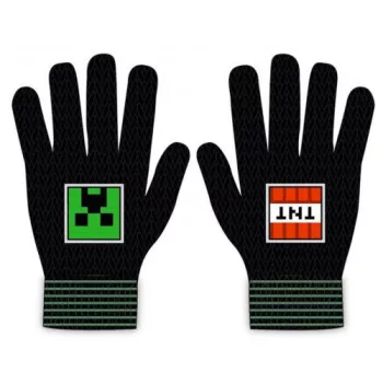 Minecraft Black gyerek kesztyű