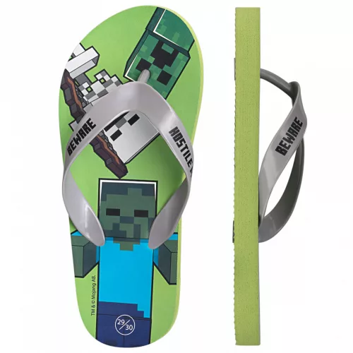 Minecraft Beware gyerek papucs, Flip-Flop 29/30