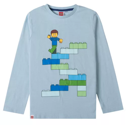 Lego Block Light Blue gyerek hosszú ujjú póló, felső 6 év / 116 cm