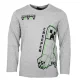 Minecraft Create Grey gyerek hosszú ujjú póló, felső 12 év / 152 cm