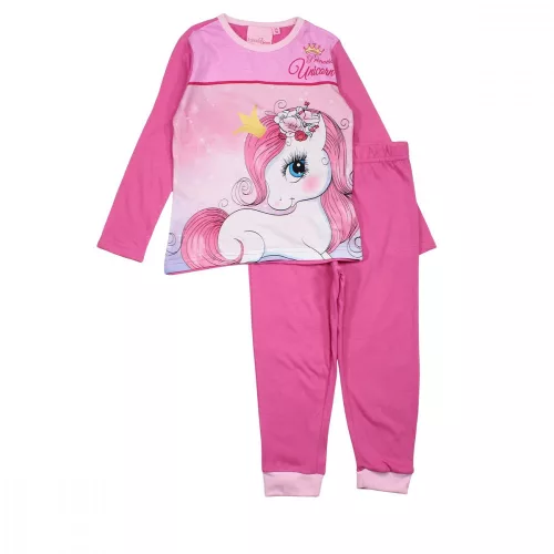 Unikornis Princess Pink gyerek hosszú pizsama 8 év / 128 cm