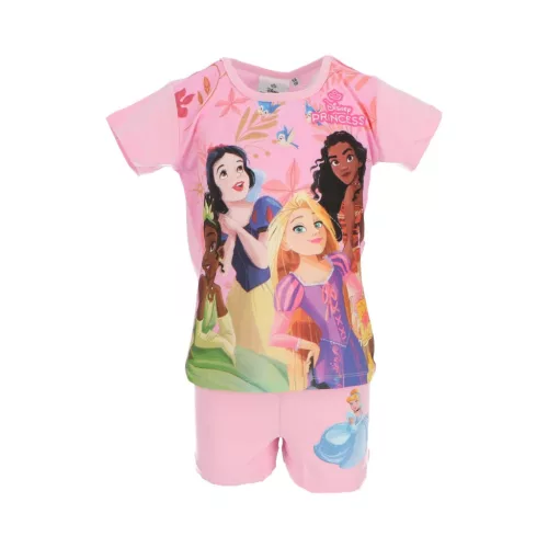 Disney Hercegnők Friendship Light Pink gyerek rövid pizsama 2 év / 92 cm