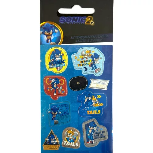 Sonic a sündisznó Gotta Go hologrammos matrica szett