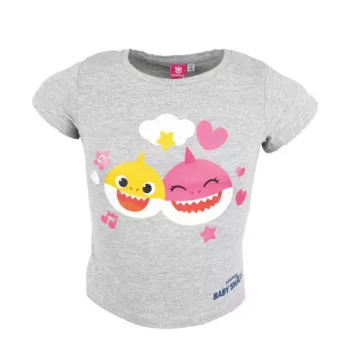   Baby Shark Fun Grey gyerek rövid póló, felső 2 év / 92 cm