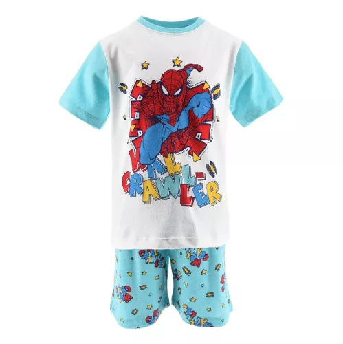 Pókember Wall Crawler Blue gyerek rövid pizsama 6 év / 116 cm