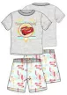 Disney Verdák Summer Race Grey gyerek rövid pizsama 3 év / 98 cm