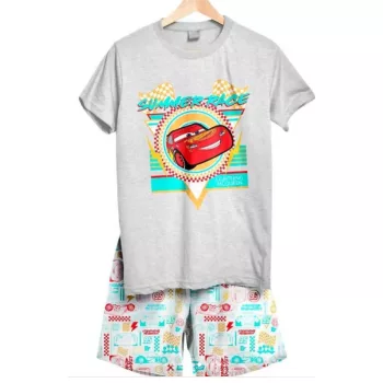   Disney Verdák Summer Race Grey gyerek rövid pizsama 8 év / 128 cm