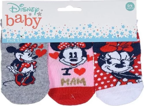 Disney Minnie Love Mam baba zokni 0/6 hó