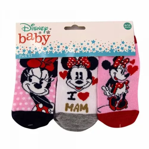 Disney Minnie Love Mam Pink baba zokni 6/12 hó