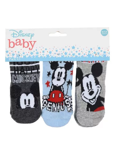 Disney Mickey Genius Blue baba zokni 0/6 hó