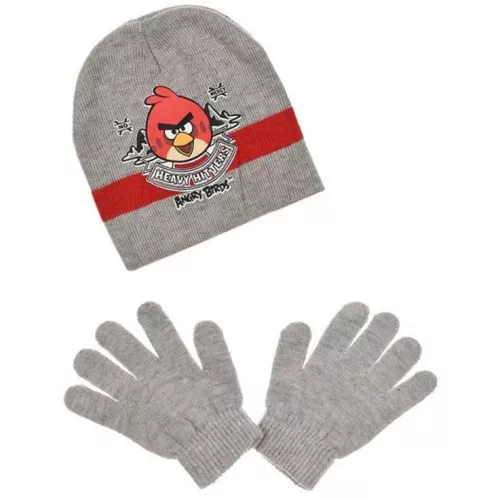 Angry Birds Heavy Hitters Grey gyerek sapka + kesztyű szett 54 cm