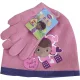 Disney Dr Plüssi Hug Pink gyerek sapka + kesztyű szett 52 cm