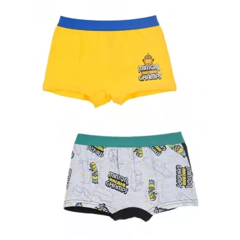   Minyonok Champs Yellow gyerek boxeralsó 2 darab/csomag 2 - 3 év / 92 - 98 cm