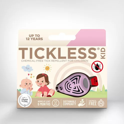 Tickless Kid ultrahangos kullancsriasztó babáknak és kisgyerekeknek, rózsaszín