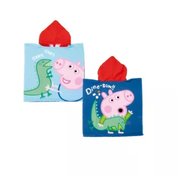 Peppa malac Dine-saw strand törölköző poncsó 55x110 cm