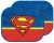 Superman Comic napellenző ablakra 2 db-os