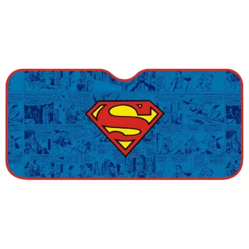   Superman Comic alumínium autós napellenző, napvédő első szélvédőre 130x70 cm