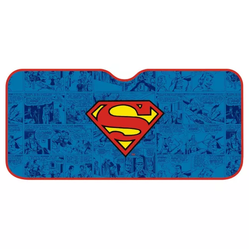 Superman Comic alumínium autós napellenző, napvédő első szélvédőre 130x70 cm