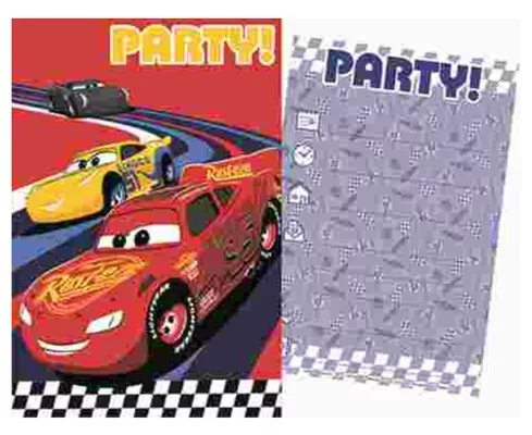 Disney Verdák Race party meghívó