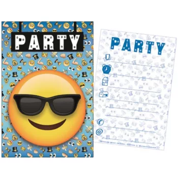 Emoji Smile party meghívó