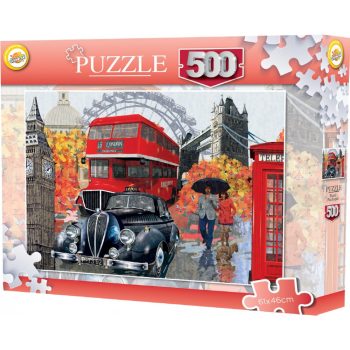 Városok (London) Autumn walk puzzle 500 db-os