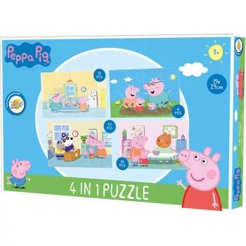 Peppa malac Family activities puzzle 4 az 1-ben