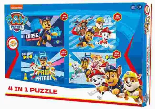 Mancs Őrjárat Team Work puzzle 4 az 1-ben