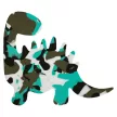 Dinoszaurusz Adornment színes habszivacs forma 12 db-os