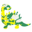 Dinoszaurusz Adornment színes habszivacs forma 12 db-os
