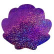 Kagyló hologrammos Adornment habszivacs forma 12 db-os