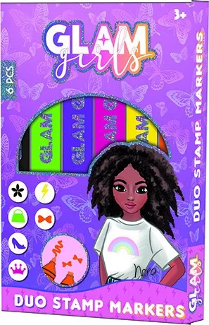 Glam Girls Nora filctoll és nyomda szett 6 db-os