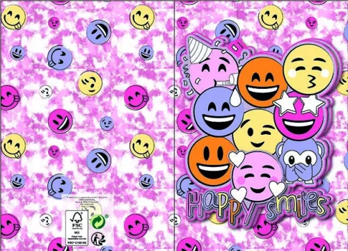 Emoji Smiles 3D pop-up üdvözlőkártya + boríték