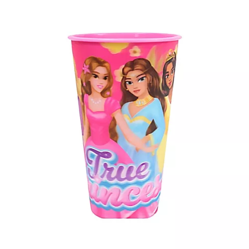 Hercegnők True 3D hatású műanyag pohár 480 ml