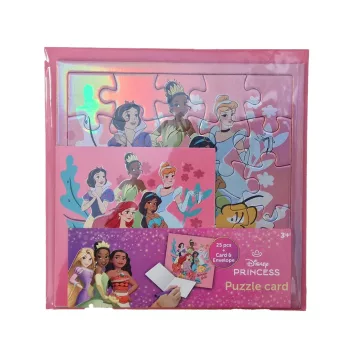   Disney Hercegnők Adventure 25 db-os hologrammos puzzle meghívóval